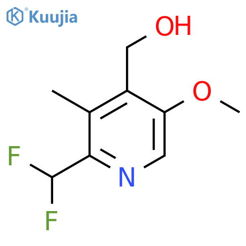 2-(Difluoromethyl)-5-methoxy-3-methylpyridine-4-methanol structure