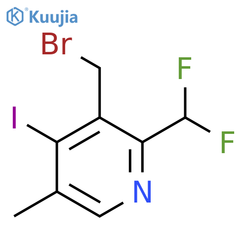 3-(Bromomethyl)-2-(difluoromethyl)-4-iodo-5-methylpyridine structure