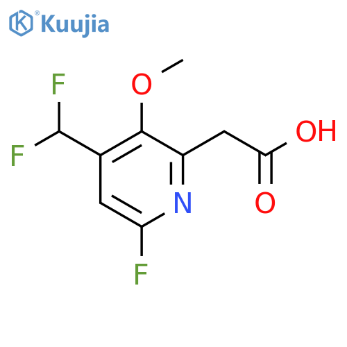 4-(Difluoromethyl)-6-fluoro-3-methoxypyridine-2-acetic acid structure