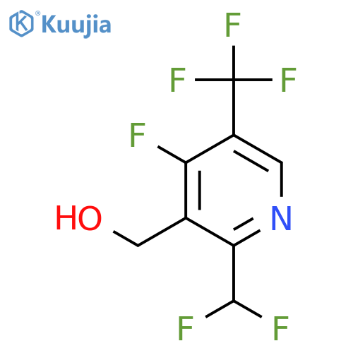2-(Difluoromethyl)-4-fluoro-5-(trifluoromethyl)pyridine-3-methanol structure