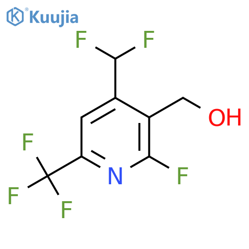 4-(Difluoromethyl)-2-fluoro-6-(trifluoromethyl)pyridine-3-methanol structure