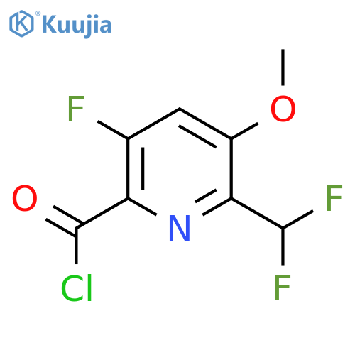 2-(Difluoromethyl)-5-fluoro-3-methoxypyridine-6-carbonyl chloride structure