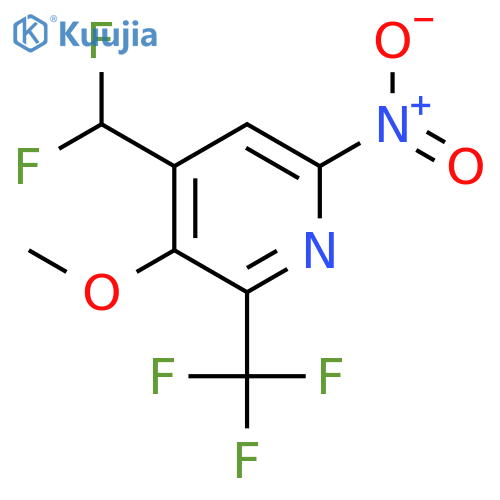 4-(Difluoromethyl)-3-methoxy-6-nitro-2-(trifluoromethyl)pyridine structure