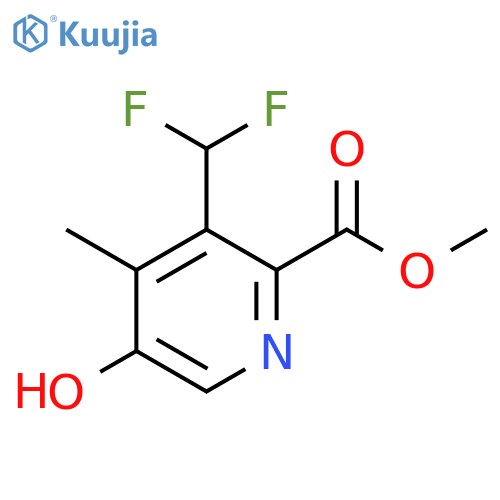 Methyl 3-(difluoromethyl)-5-hydroxy-4-methylpyridine-2-carboxylate structure