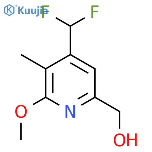 4-(Difluoromethyl)-2-methoxy-3-methylpyridine-6-methanol structure