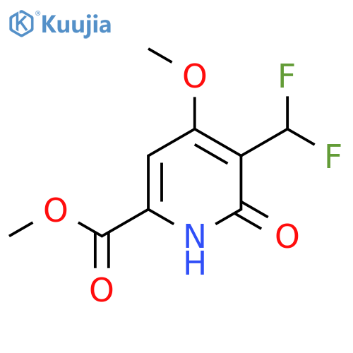 Methyl 3-(difluoromethyl)-2-hydroxy-4-methoxypyridine-6-carboxylate structure
