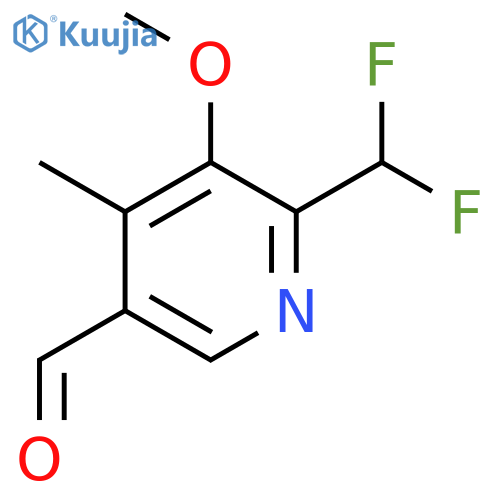 2-(Difluoromethyl)-3-methoxy-4-methylpyridine-5-carboxaldehyde structure
