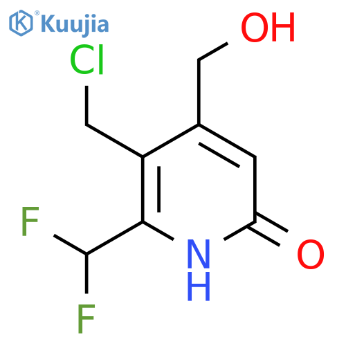 3-(Chloromethyl)-2-(difluoromethyl)-6-hydroxypyridine-4-methanol structure