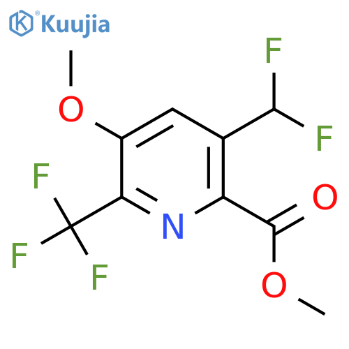 Methyl 3-(difluoromethyl)-5-methoxy-6-(trifluoromethyl)pyridine-2-carboxylate structure