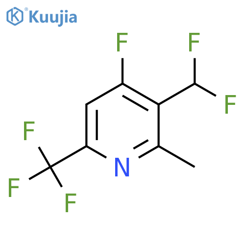 3-(Difluoromethyl)-4-fluoro-2-methyl-6-(trifluoromethyl)pyridine structure