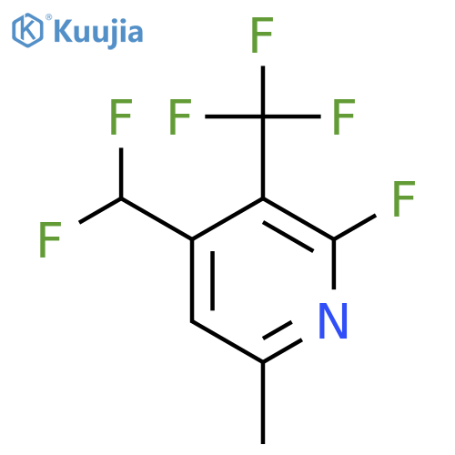 4-(Difluoromethyl)-2-fluoro-6-methyl-3-(trifluoromethyl)pyridine structure