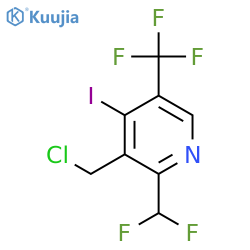 3-(Chloromethyl)-2-(difluoromethyl)-4-iodo-5-(trifluoromethyl)pyridine structure