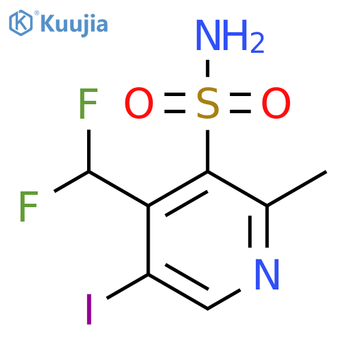 4-(Difluoromethyl)-5-iodo-2-methylpyridine-3-sulfonamide structure