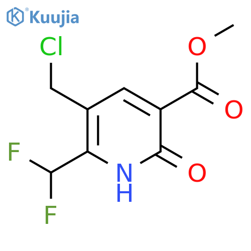 Methyl 3-(chloromethyl)-2-(difluoromethyl)-6-hydroxypyridine-5-carboxylate structure