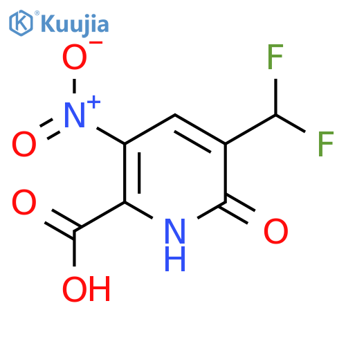 3-(Difluoromethyl)-2-hydroxy-5-nitropyridine-6-carboxylic acid structure