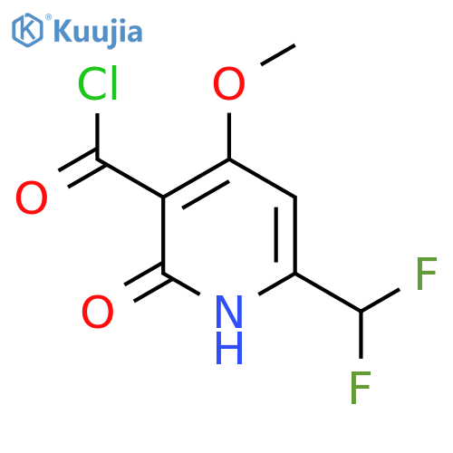 6-(Difluoromethyl)-2-hydroxy-4-methoxypyridine-3-carbonyl chloride structure