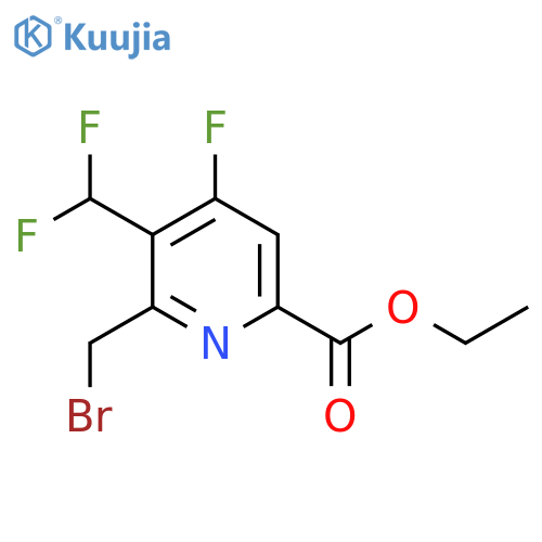 Ethyl 2-(bromomethyl)-3-(difluoromethyl)-4-fluoropyridine-6-carboxylate structure
