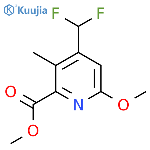 Methyl 4-(difluoromethyl)-6-methoxy-3-methylpyridine-2-carboxylate structure