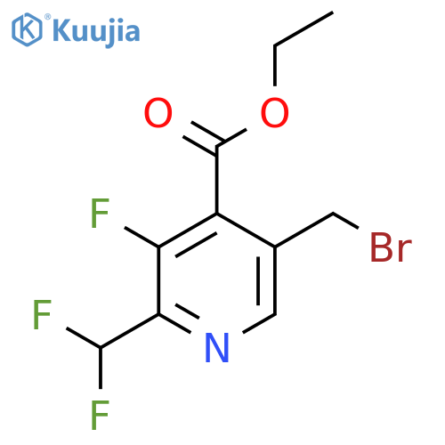 Ethyl 5-(bromomethyl)-2-(difluoromethyl)-3-fluoropyridine-4-carboxylate structure