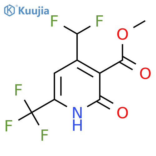 Methyl 4-(difluoromethyl)-2-hydroxy-6-(trifluoromethyl)pyridine-3-carboxylate structure