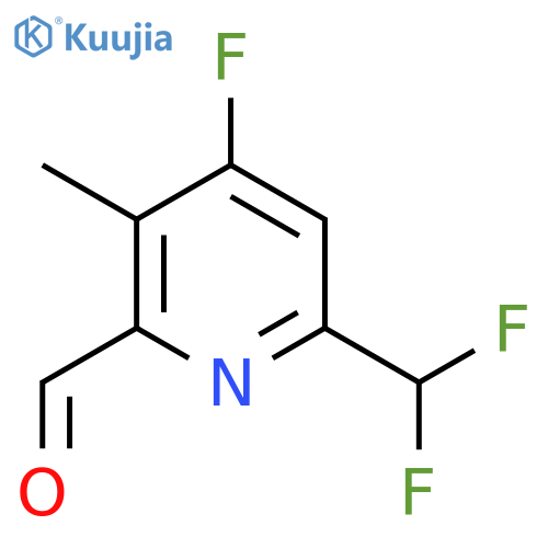 6-(Difluoromethyl)-4-fluoro-3-methylpyridine-2-carboxaldehyde structure