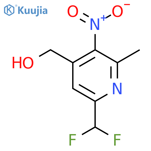 6-(Difluoromethyl)-2-methyl-3-nitropyridine-4-methanol structure