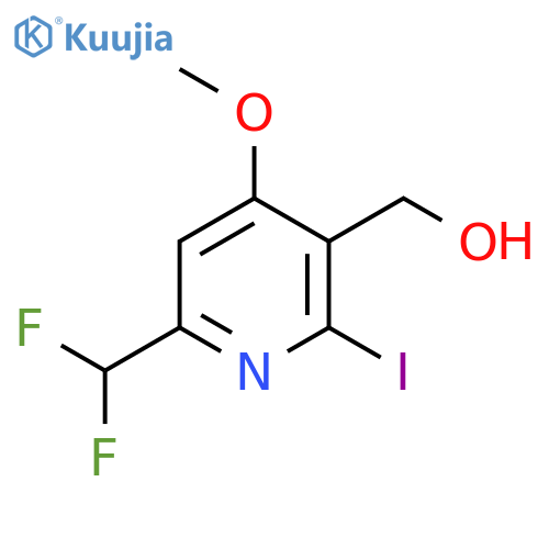 6-(Difluoromethyl)-2-iodo-4-methoxypyridine-3-methanol structure