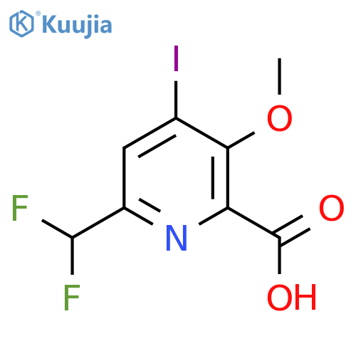 6-(Difluoromethyl)-4-iodo-3-methoxypyridine-2-carboxylic acid structure