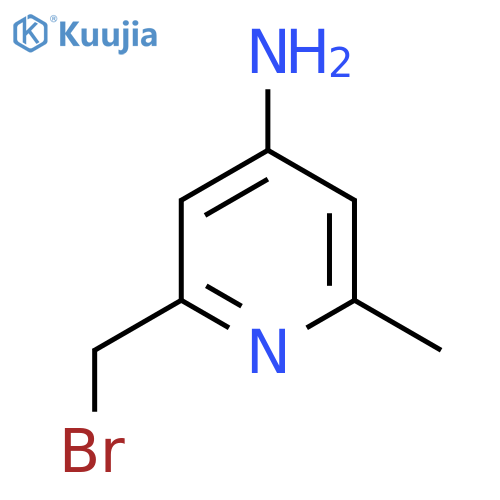4-Amino-2-bromomethyl-6-methylpyridine structure