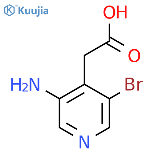 3-Amino-5-bromopyridine-4-acetic acid structure