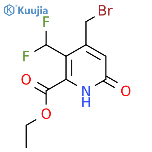 Ethyl 4-(bromomethyl)-3-(difluoromethyl)-6-hydroxypyridine-2-carboxylate structure