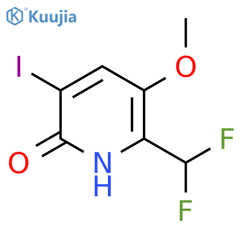 2-(Difluoromethyl)-6-hydroxy-5-iodo-3-methoxypyridine structure