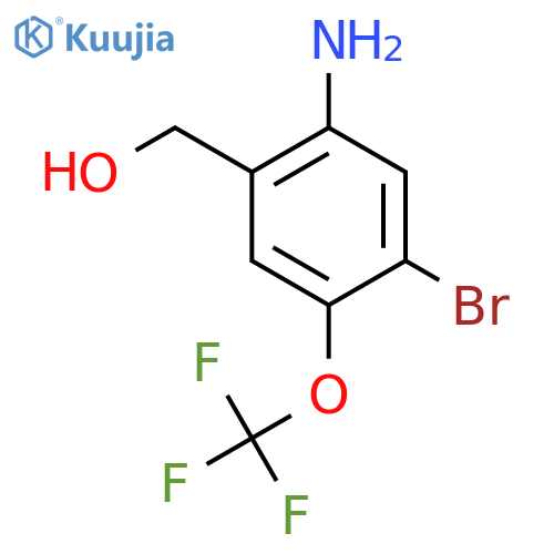 2-Amino-4-bromo-5-(trifluoromethoxy)benzyl alcohol structure