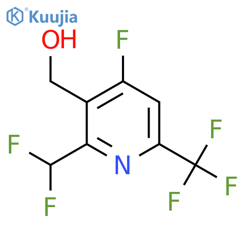 2-(Difluoromethyl)-4-fluoro-6-(trifluoromethyl)pyridine-3-methanol structure