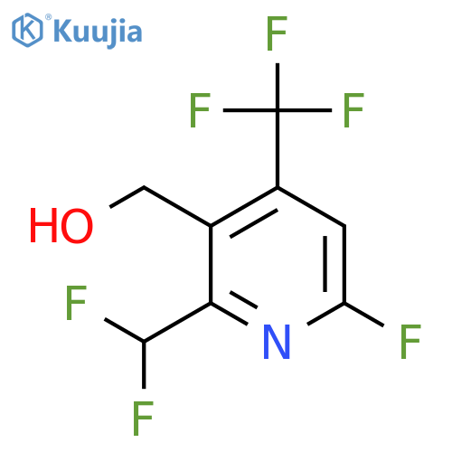2-(Difluoromethyl)-6-fluoro-4-(trifluoromethyl)pyridine-3-methanol structure