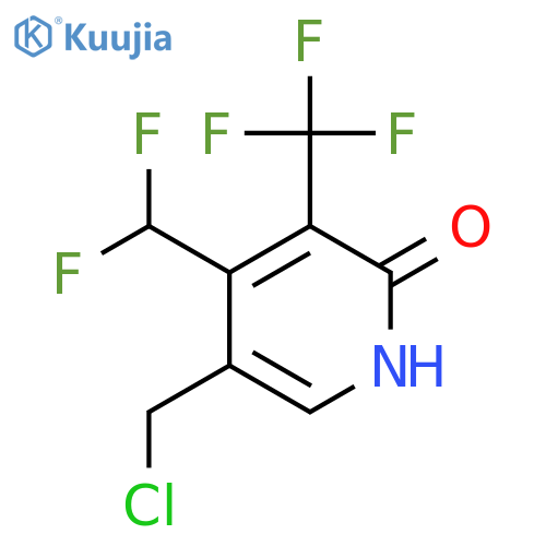 5-(Chloromethyl)-4-(difluoromethyl)-2-hydroxy-3-(trifluoromethyl)pyridine structure