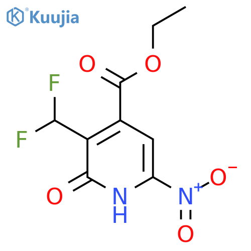Ethyl 3-(difluoromethyl)-2-hydroxy-6-nitropyridine-4-carboxylate structure