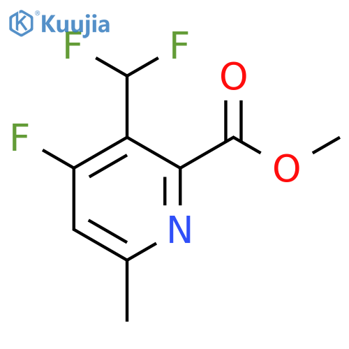 Methyl 3-(difluoromethyl)-4-fluoro-6-methylpyridine-2-carboxylate structure