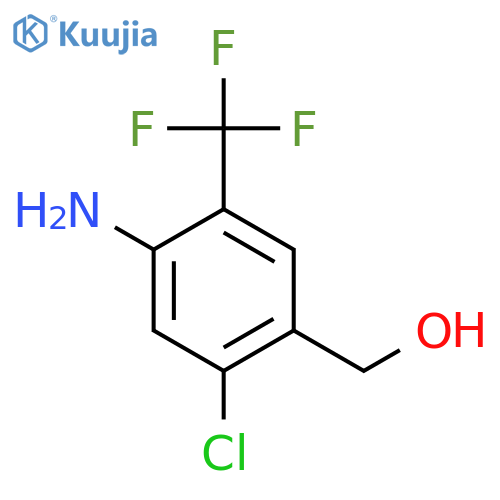 [4-Amino-2-chloro-5-(trifluoromethyl)phenyl]methanol structure