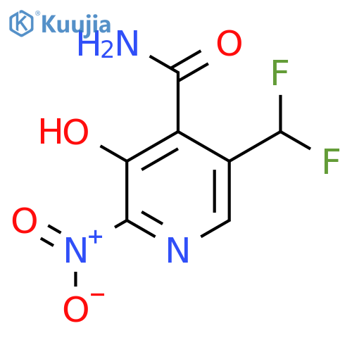 5-(Difluoromethyl)-3-hydroxy-2-nitropyridine-4-carboxamide structure