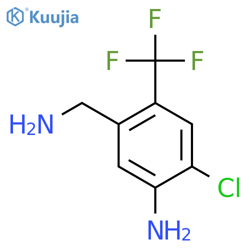 5-Amino-4-chloro-2-(trifluoromethyl)benzylamine structure