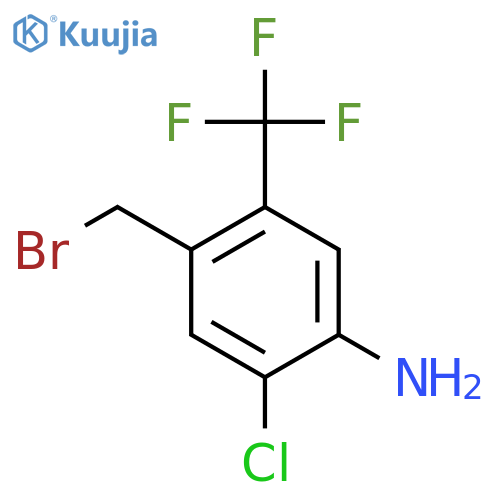 4-Amino-5-chloro-2-(trifluoromethyl)benzyl bromide structure