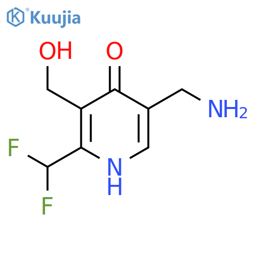 5-(Aminomethyl)-2-(difluoromethyl)-4-hydroxypyridine-3-methanol structure