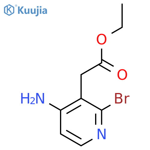 Ethyl 4-amino-2-bromopyridine-3-acetate structure