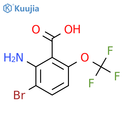 2-Amino-3-bromo-6-(trifluoromethoxy)benzoic acid structure