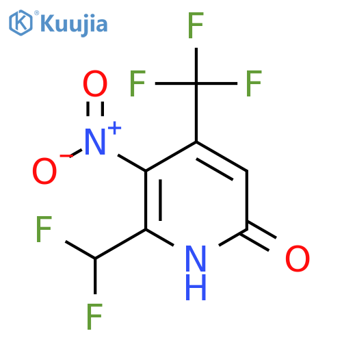 2-(Difluoromethyl)-6-hydroxy-3-nitro-4-(trifluoromethyl)pyridine structure