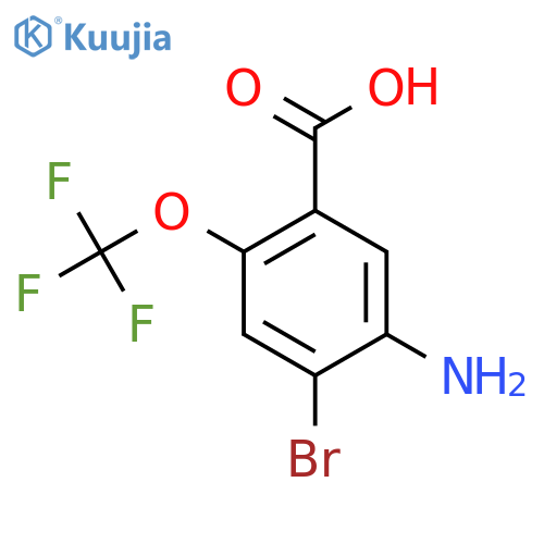 5-Amino-4-bromo-2-(trifluoromethoxy)benzoic acid structure