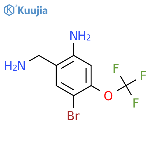 2-Amino-5-bromo-4-(trifluoromethoxy)benzylamine structure