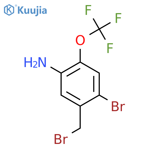 5-Amino-2-bromo-4-(trifluoromethoxy)benzyl bromide structure