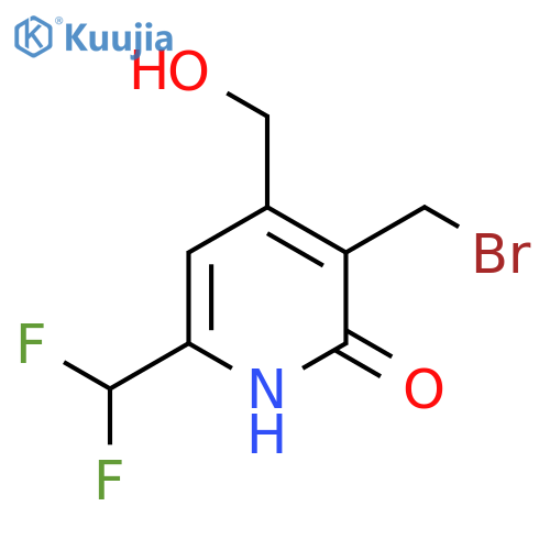 3-(Bromomethyl)-6-(difluoromethyl)-2-hydroxypyridine-4-methanol structure